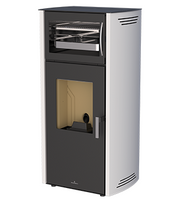 Estufa de pellet con horno Bronpi NOA HORNO
