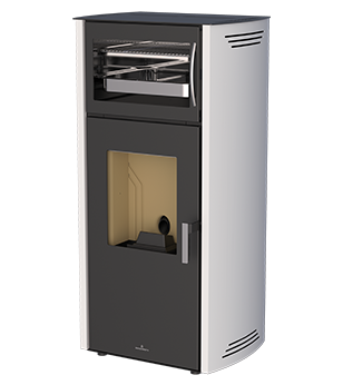 Estufa de pellet con horno Bronpi NOA HORNO