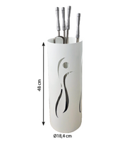 Juego de Útiles de Chimenea Ref. 201-B Blanco Bronpi