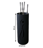 Juego de Útiles de Chimenea Ref. 201-N Negro Bronpi