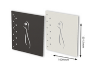 Panel Decorativo Serigrafiado de Acero Bronpi