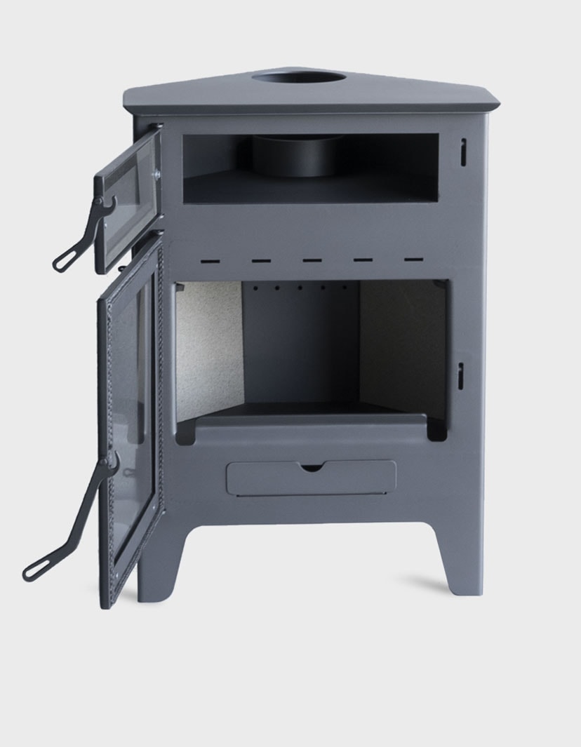 Estufa de Leña Juan Panadero R5 Horno Max (con horno) — frontal