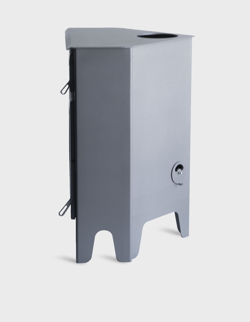 Estufa de Leña Juan Panadero R5 Horno Max (con horno) — trasera