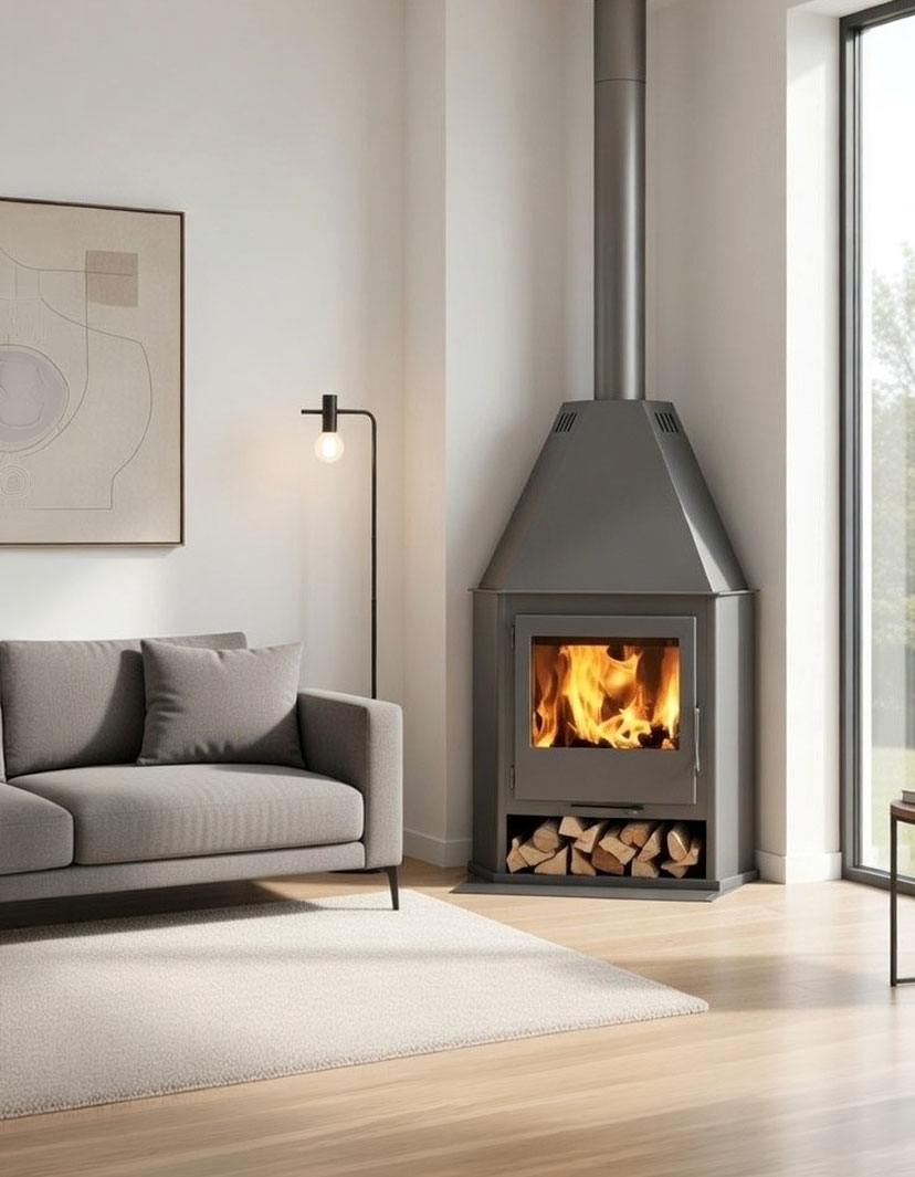 Estufa de Leña Chimenea R7 (Panadero) — ambiente