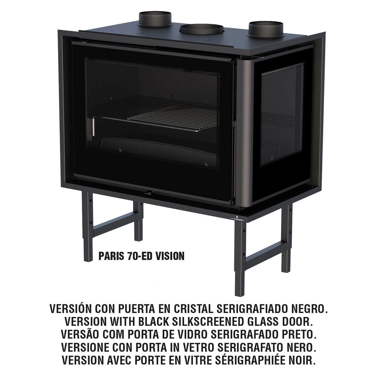 Estufa de Leña Insertable Paris 70-E (Bronpi)