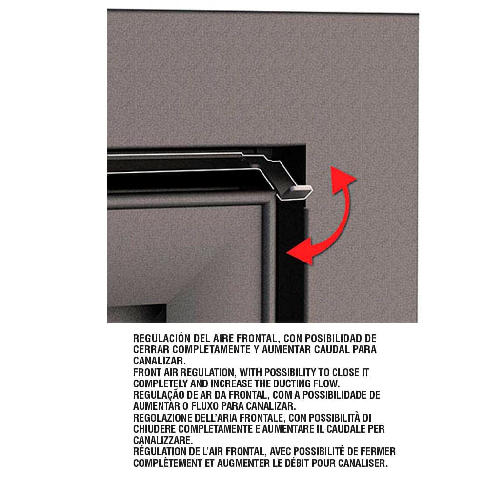 Estufa de Leña Insertable Paris 90 (Bronpi)