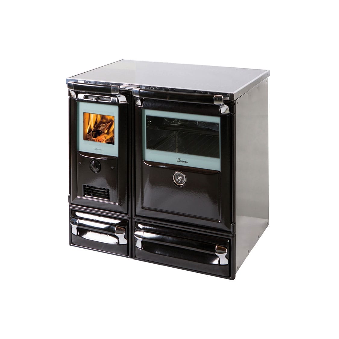 Cocina de Leña Cerrada Vulcano-7T (Lacunza)